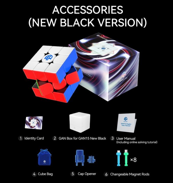GAN 15 New Black UV 3x3 - Image 5